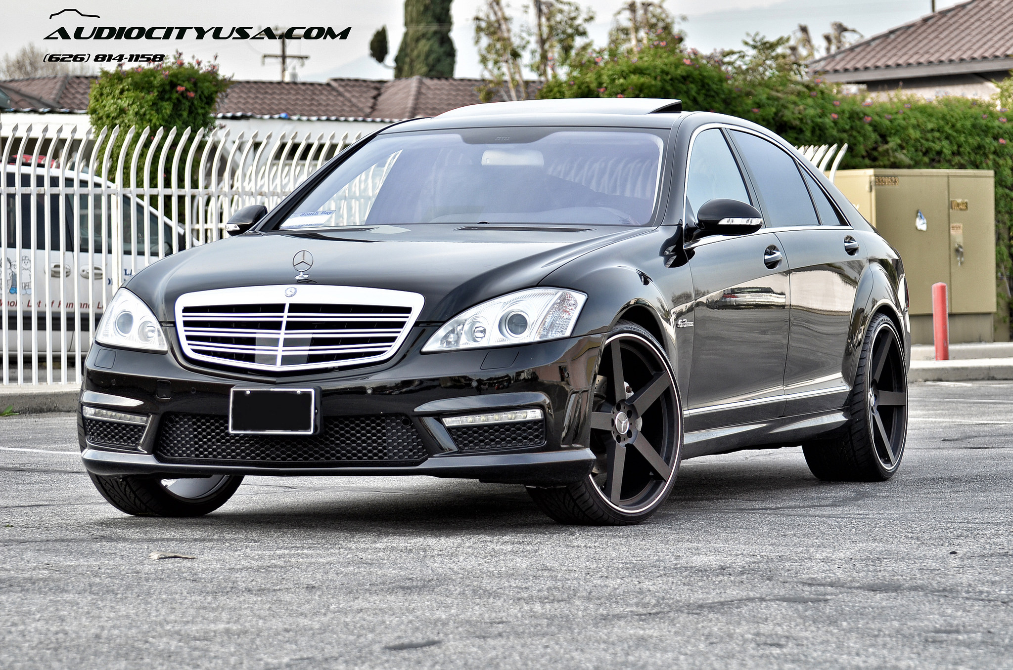 Koko Kuture Sardinia-5 r22  Matte black on 2008 Mercedes Benz S 63 AMG